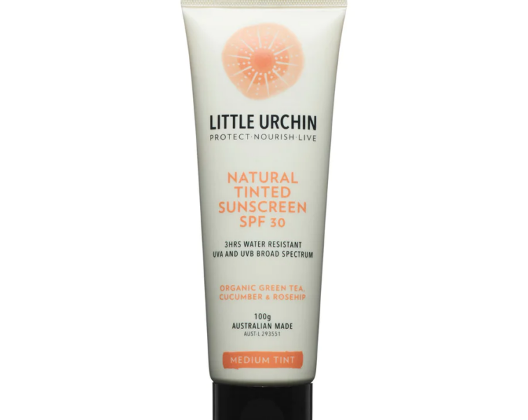 Little Urchin: Naturel sunscreen blok mét tint